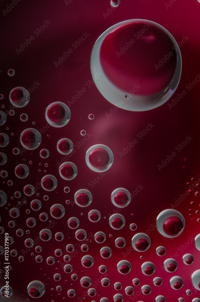 white red balls on a colored background