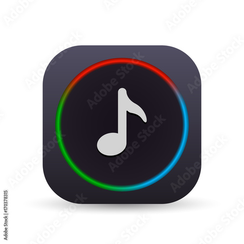 Dark MultiColor Web Button