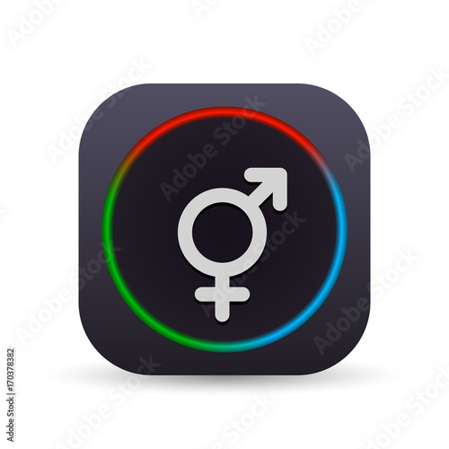 Dark MultiColor Web Button