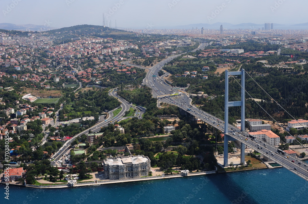 Naklejka premium Istanbul bridge,landscape