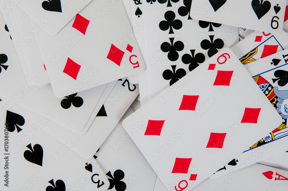 Close up de cartas