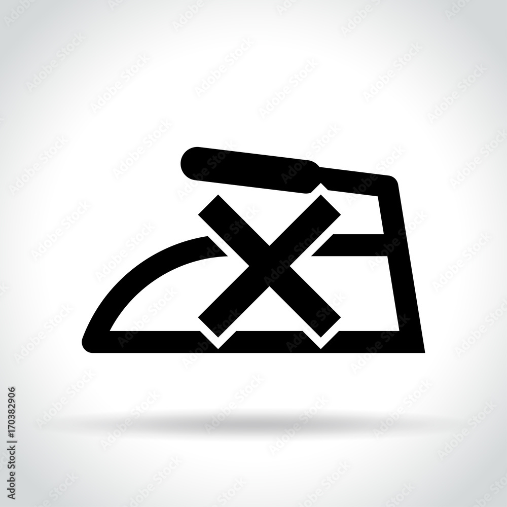 no iron icon on white background no iron icon on white background