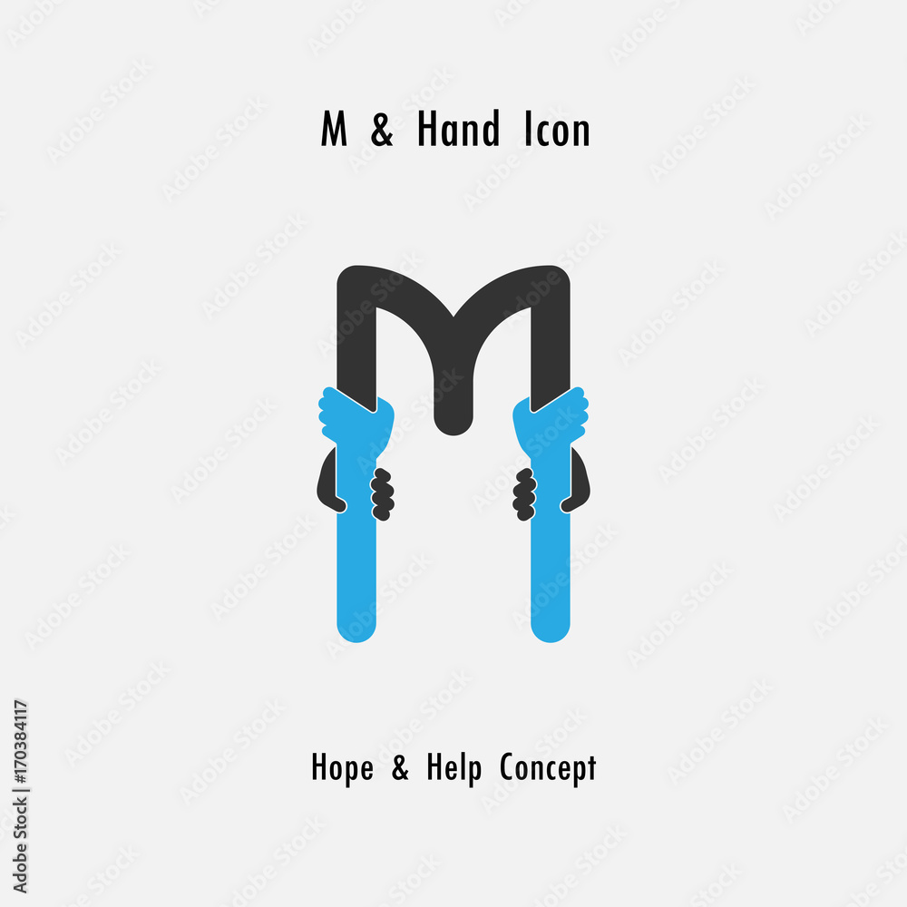 Creative M- alphabet icon abstract and hands icon design vector template.Business offer,partnership,hope,support or help concept.Corporate business and industrial logotype symbol. Creative M- alphabet icon abstract and hands icon design vector template.Business offer,partnership,hope,support or help concept.Corporate business and industrial logotype symbol.