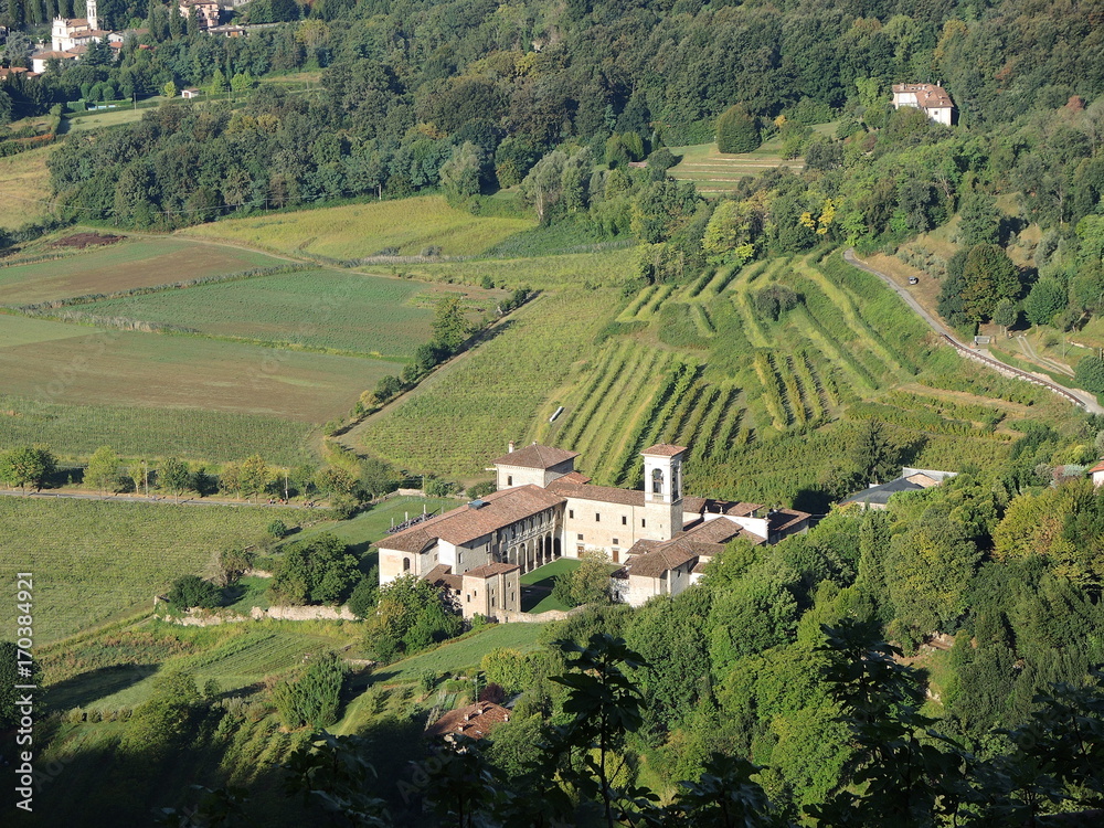 The Former Monastery of Astino - Bergamo, placed at the Astino Valley, part of the Bergamo Hills Regional Park