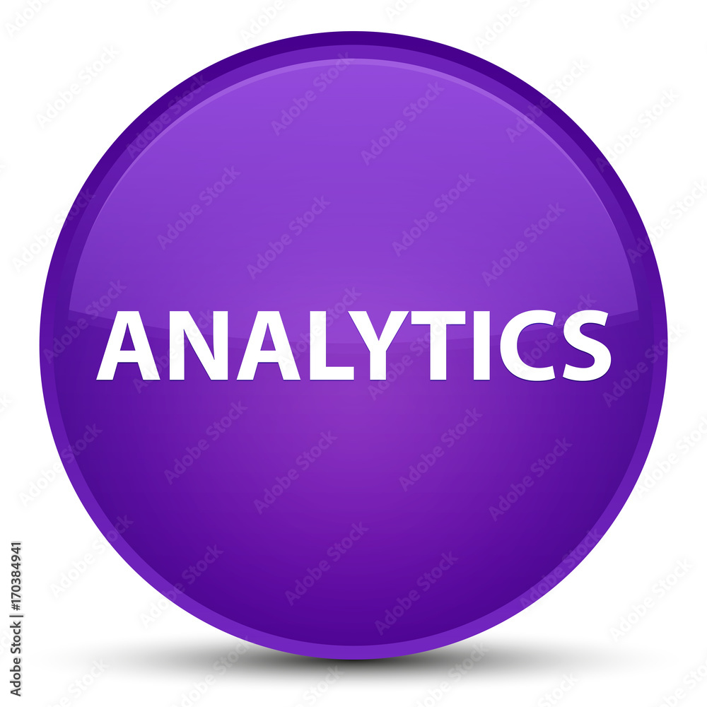 Analytics special purple round button Analytics special purple round button