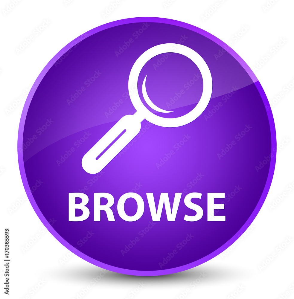 Browse elegant purple round button Browse elegant purple round button