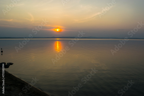 Sunset at a lake Uveldy, The Urals, Russia © Anastasiia