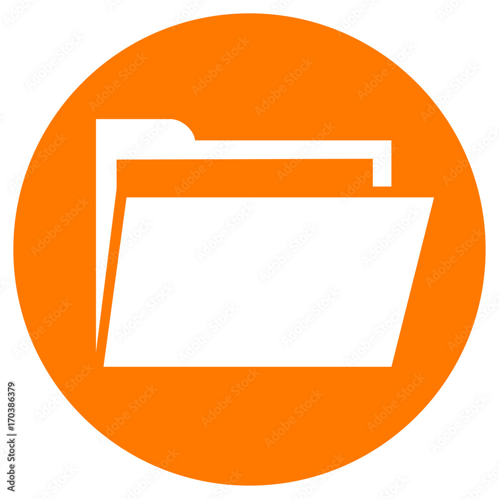 folder orange circle icon folder orange circle icon