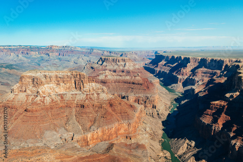 amazing view of grand canyon national park from air