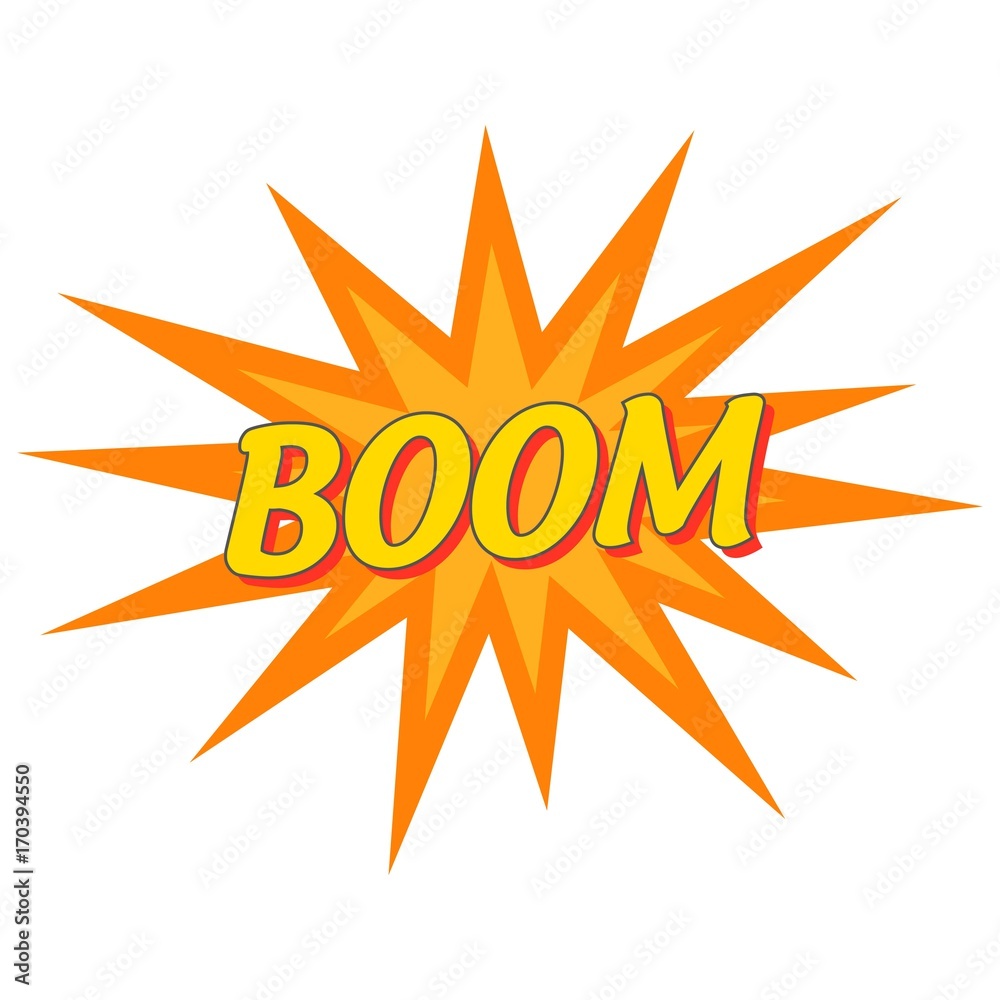 BOOM pop art banner Wording Sound Effect for Comic Speech Bubble BOOM pop art banner Wording Sound Effect for Comic Speech Bubble