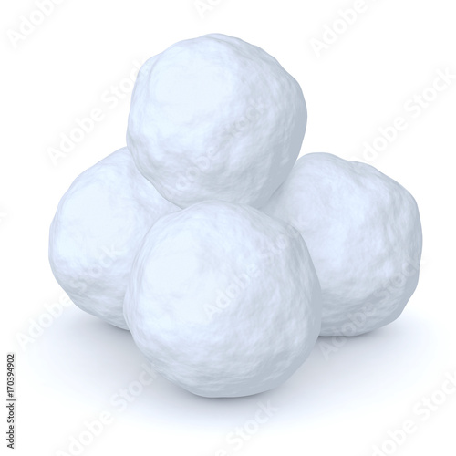 Foto Snowballs heap