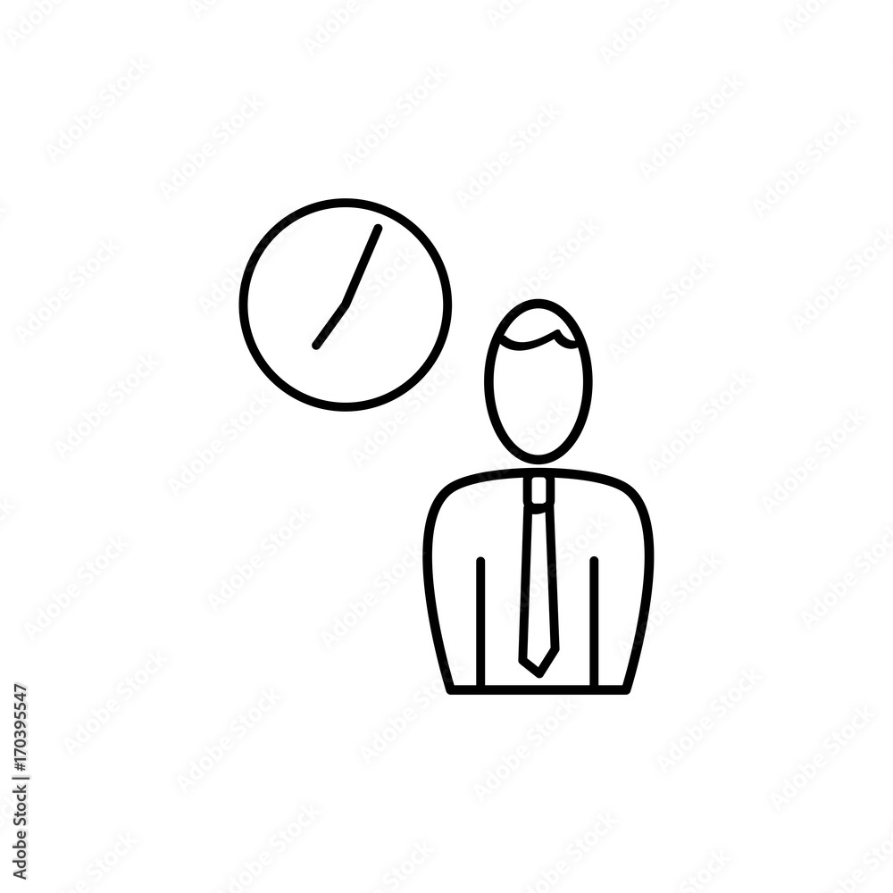 employee business time icon employee business time icon