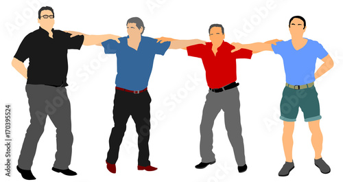 A Greek Evzone dancing vector silhouette isolated on white background.Traditional dance. Dancing man silhouette vector illustration. Traditional Balkan dance. Sirtaki, Syrtaki, Zorba dance.
