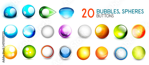 Foto Mega collection of color sphere buttons