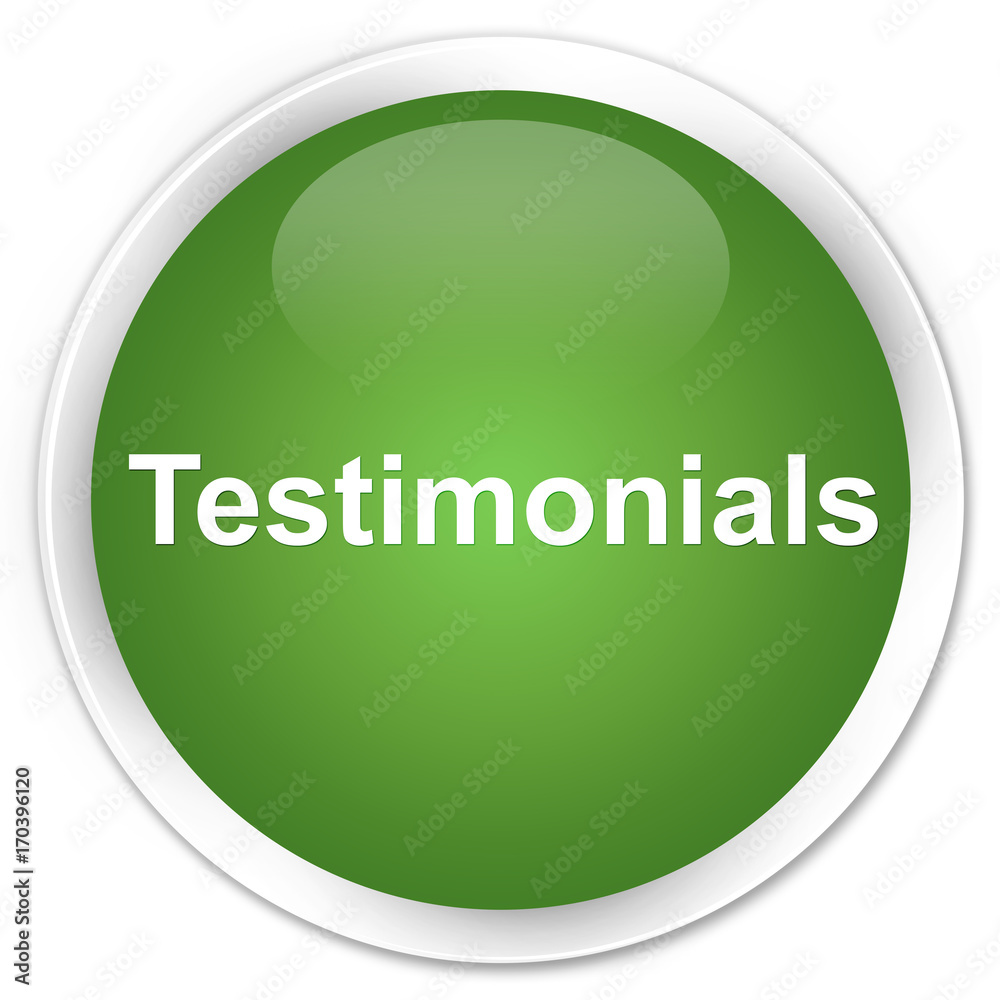 Testimonials premium soft green round button Testimonials premium soft green round button