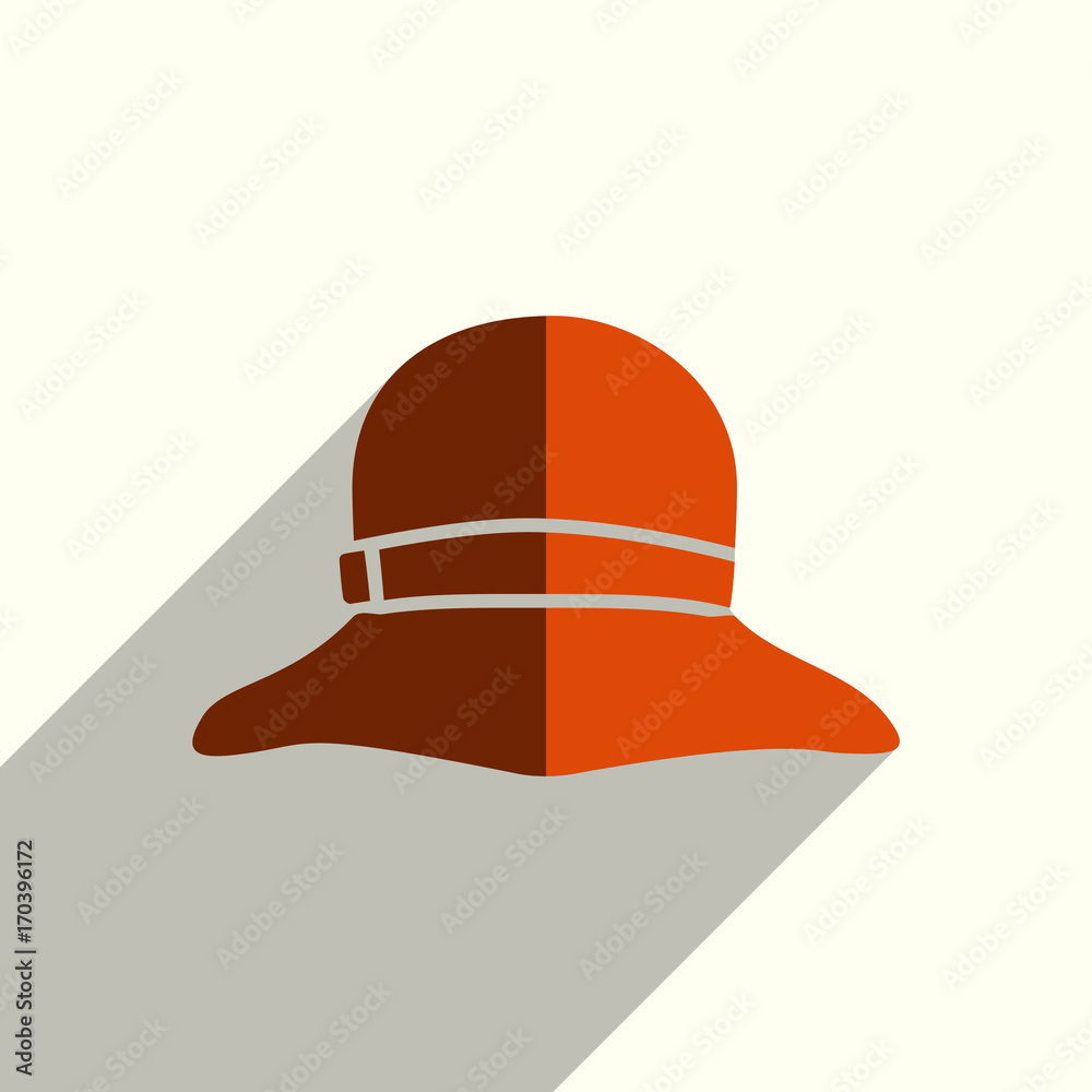 Headdresses for women flat icons with of shadow. Vector illustration Headdresses for women flat icons with of shadow. Vector illustration