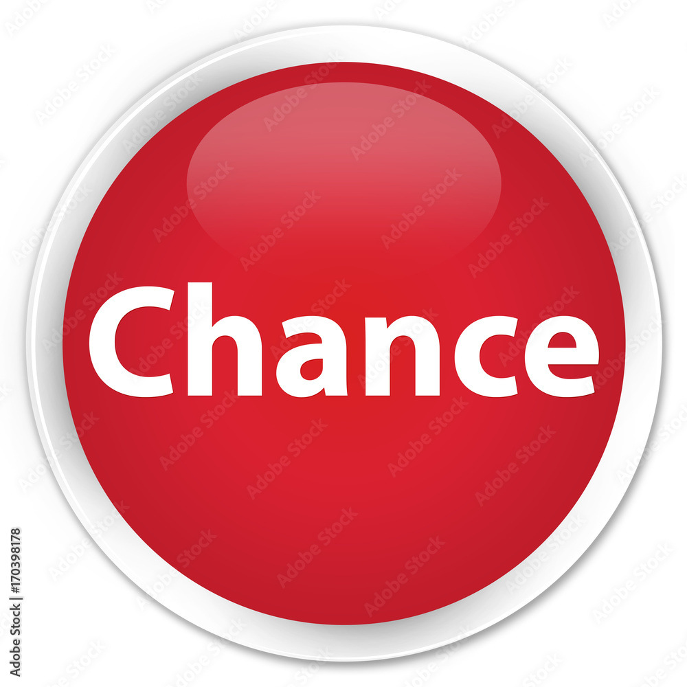 Chance premium red round button Chance premium red round button