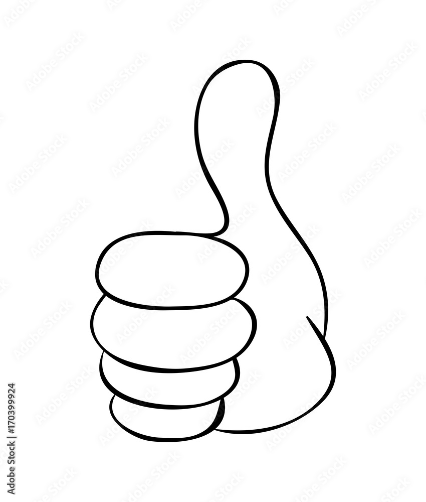 hand thumb up cartoon vector symbol icon design. Beautiful illustration isolated on white background hand thumb up cartoon vector symbol icon design. Beautiful illustration isolated on white background