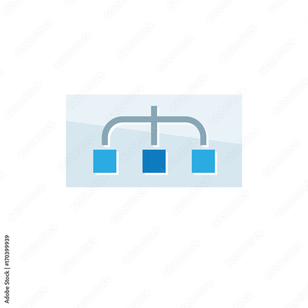 Business, finance icon. Vector illustration isolated on white background. System, scheme symbol. Business, finance icon. Vector illustration isolated on white background. System, scheme symbol.
