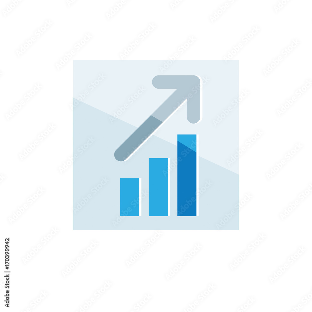 Business icon. Vector illustration isolated on white background. Diagram symbol. Business icon. Vector illustration isolated on white background. Diagram symbol.