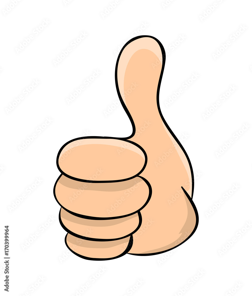 hand thumb up cartoon vector symbol icon design. Beautiful illustration isolated on white background hand thumb up cartoon vector symbol icon design. Beautiful illustration isolated on white background