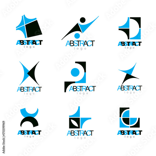 Set of vector abstract colo...