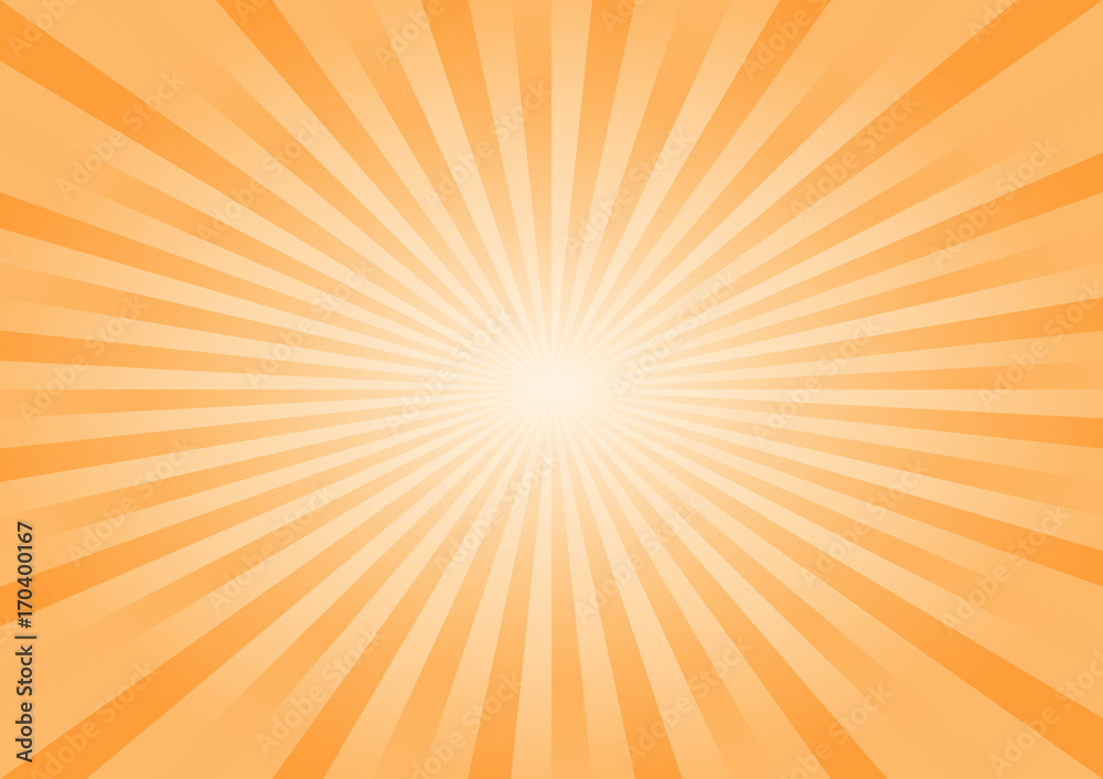 Abstract bright Orange Yellow rays background. Vector Abstract bright Orange Yellow rays background. Vector