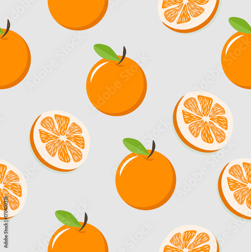 oranges with slice of a oranges pattern