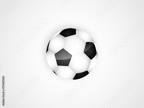 Football ball. Vector illustration.