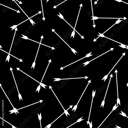 Seamless pattern with arrows. Cute simple background for printing on fabrics, paper, artwork, scrap-booking, surfaces.