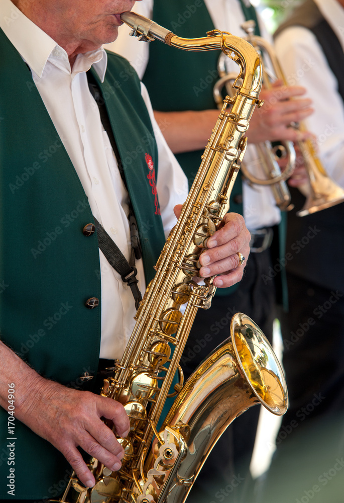 Naklejka premium Saxophon