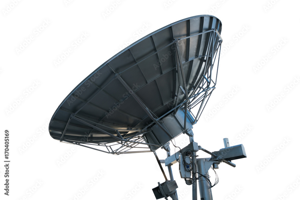 Satellite dish , Isolated on white Satellite dish , Isolated on white