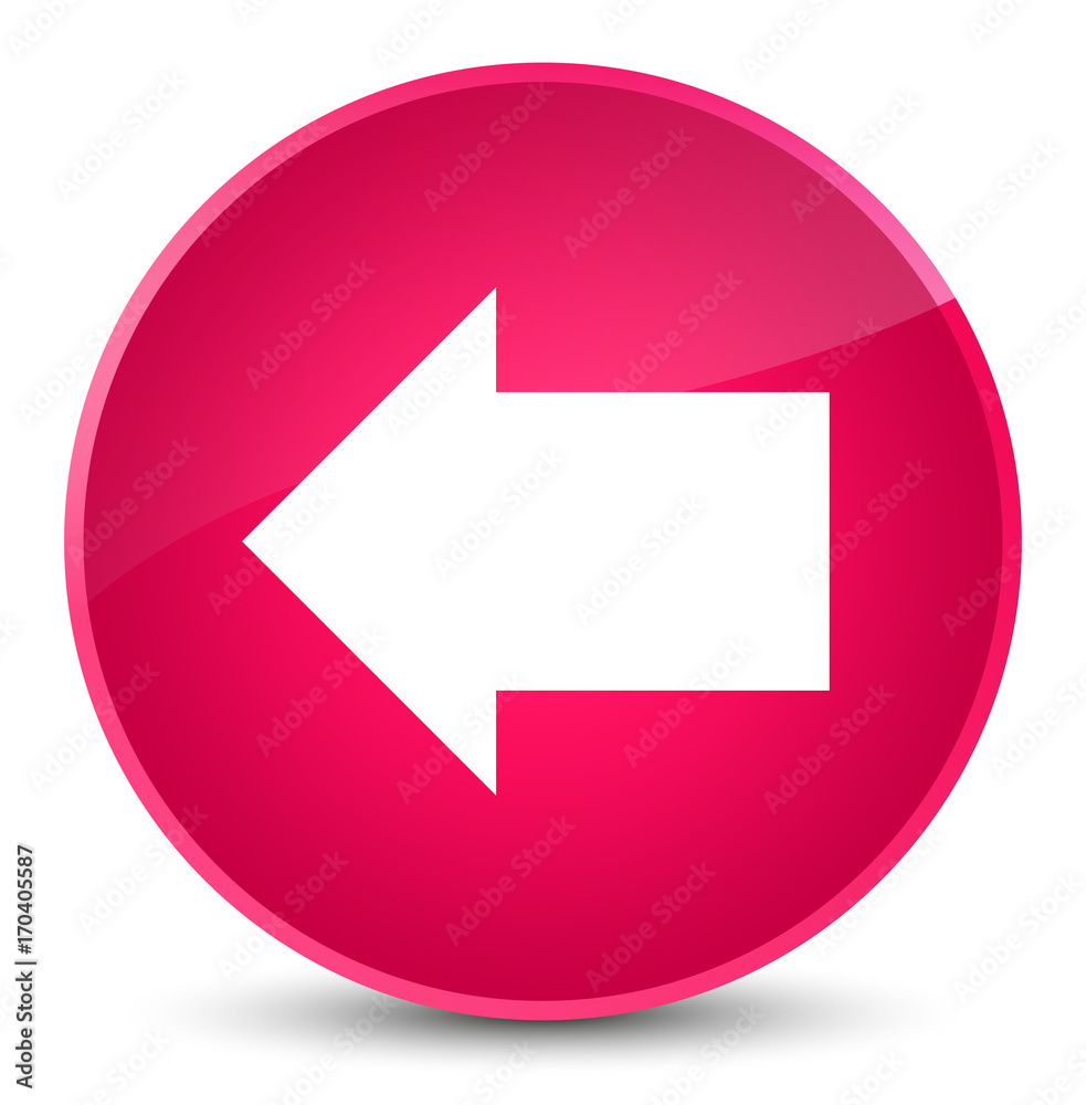 Back arrow icon elegant pink round button Back arrow icon elegant pink round button