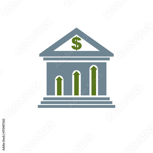 Banking conceptual logo, un...