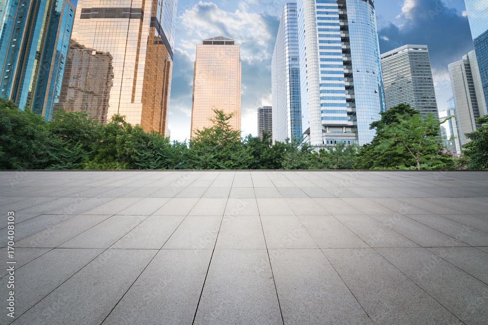 Fototapeta premium China Guangzhou City Plaza, built-up city center.