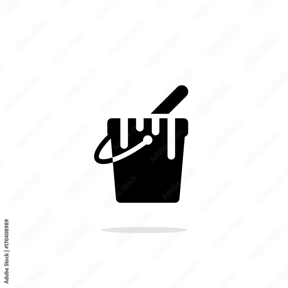 Paint bucket vector icon. Paint bucket vector icon.
