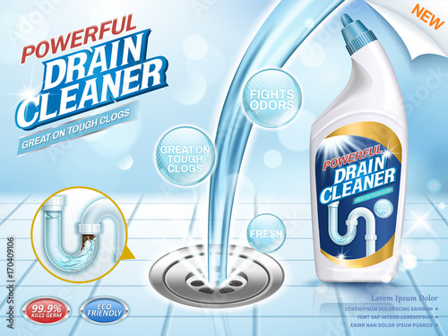 Drain cleaner ads