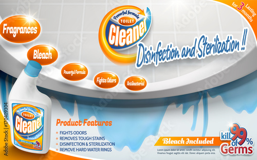 Toilet cleaner ads