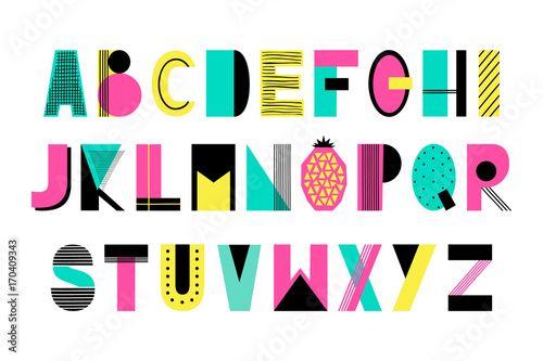Vector creative Alphabet