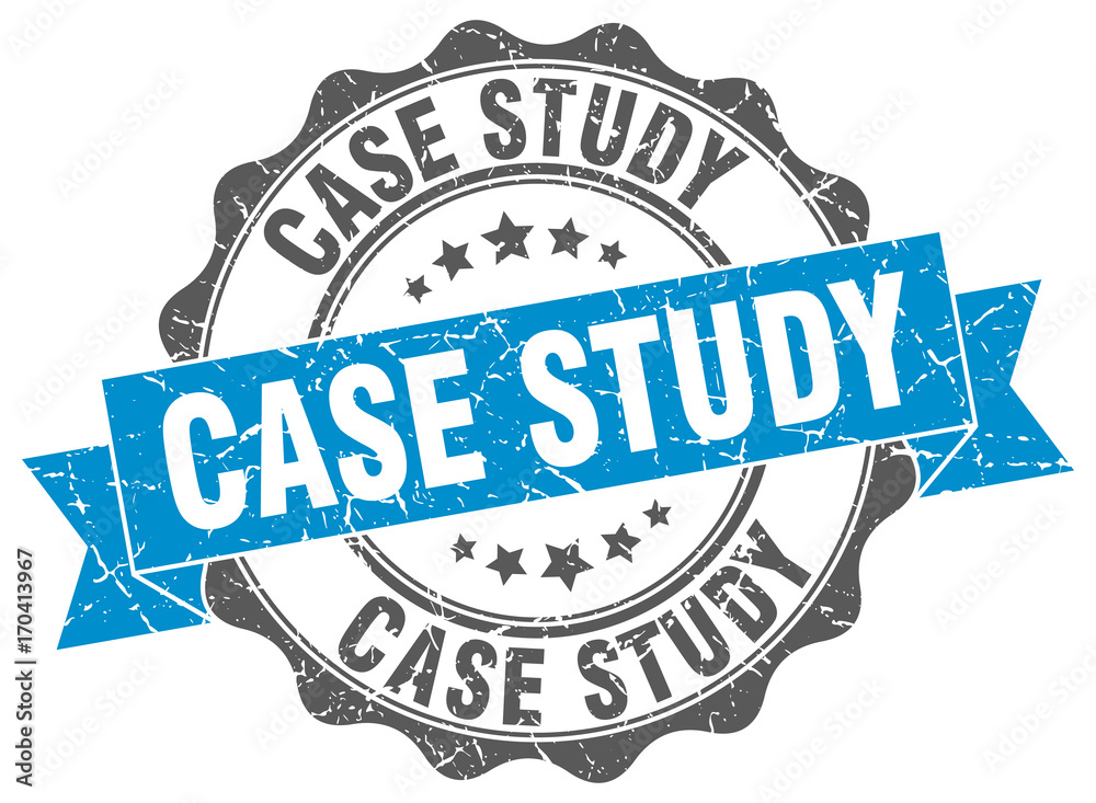 Obraz premium case study stamp. sign. seal