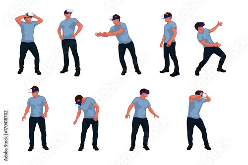 vr man staying set 