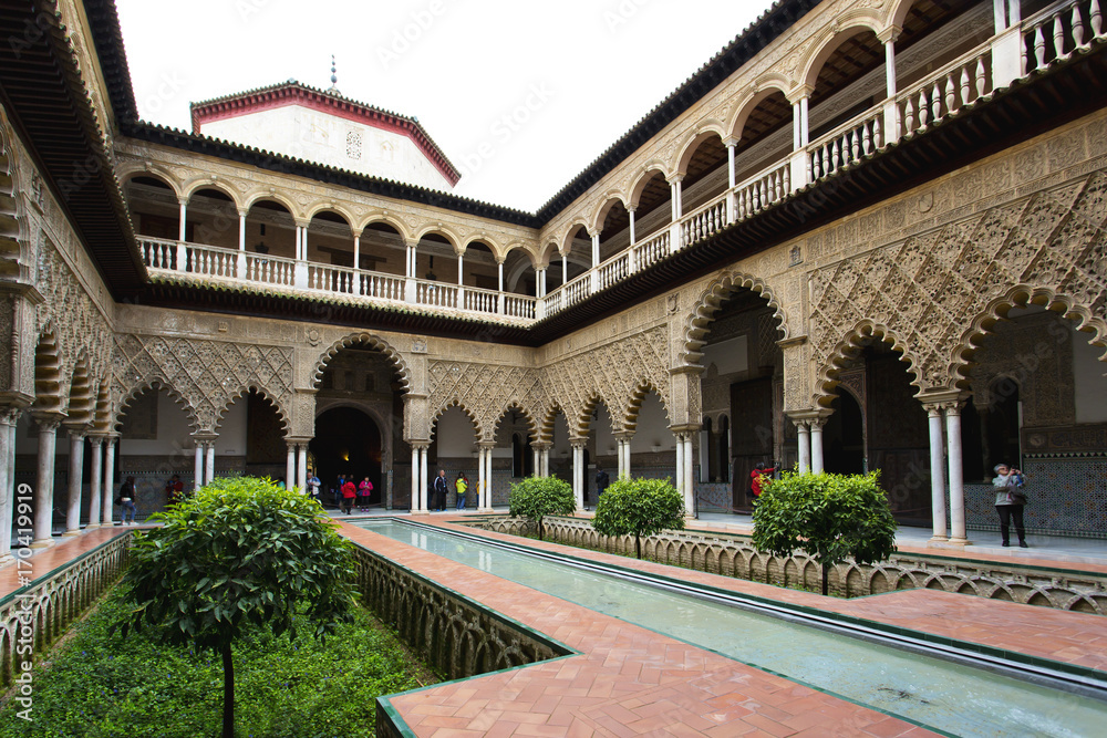 Fototapeta premium Real Alcazar in Seville, Andalusia