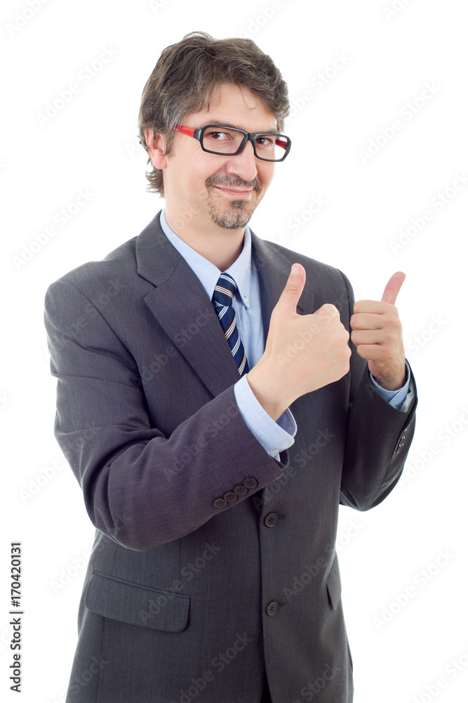 businessman thumb up businessman thumb up