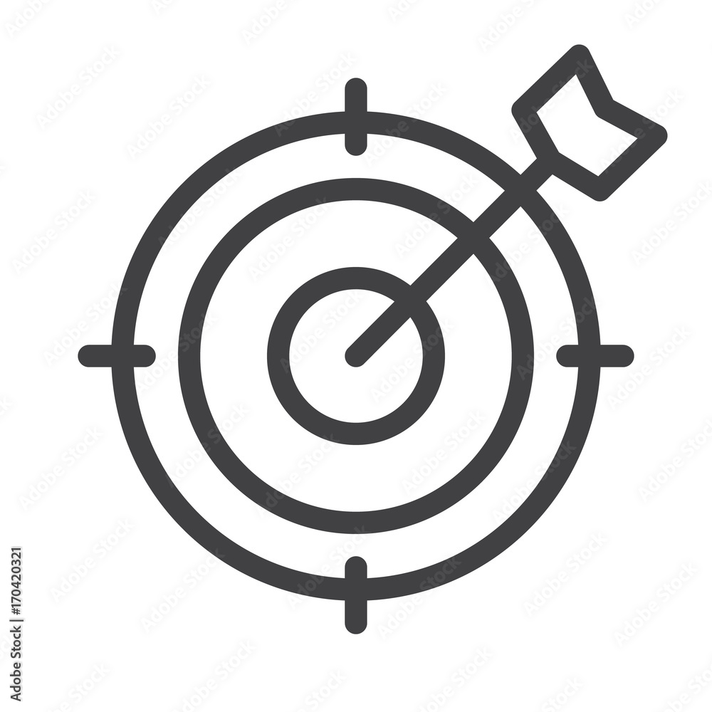 Target line icon Target line icon