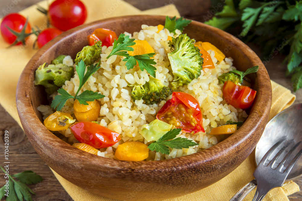 Bulgur with vegetables Bulgur with vegetables