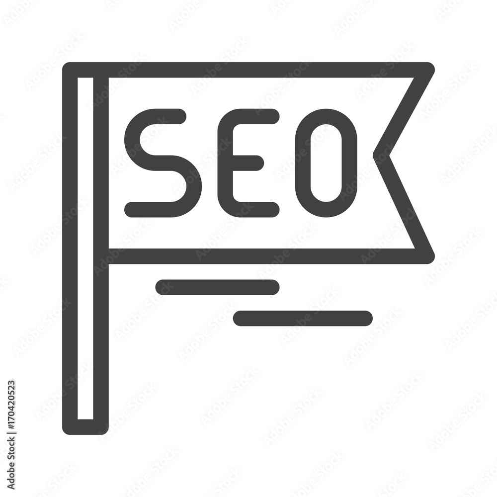 Seo line icon