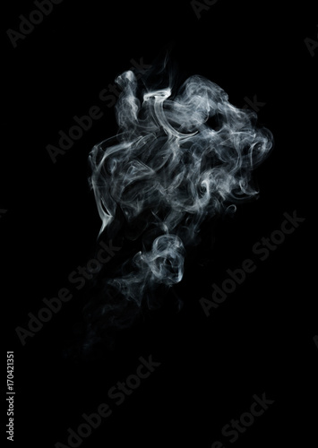 Smoke on black background © Love the wind