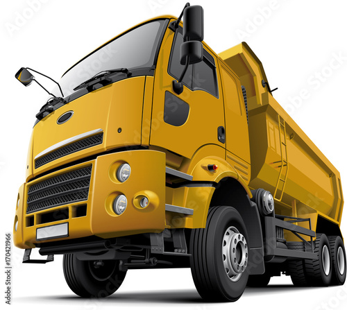 Cab-over dump truck
