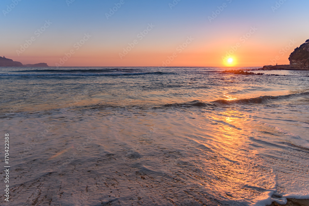 Rocky Sunrise Seascape