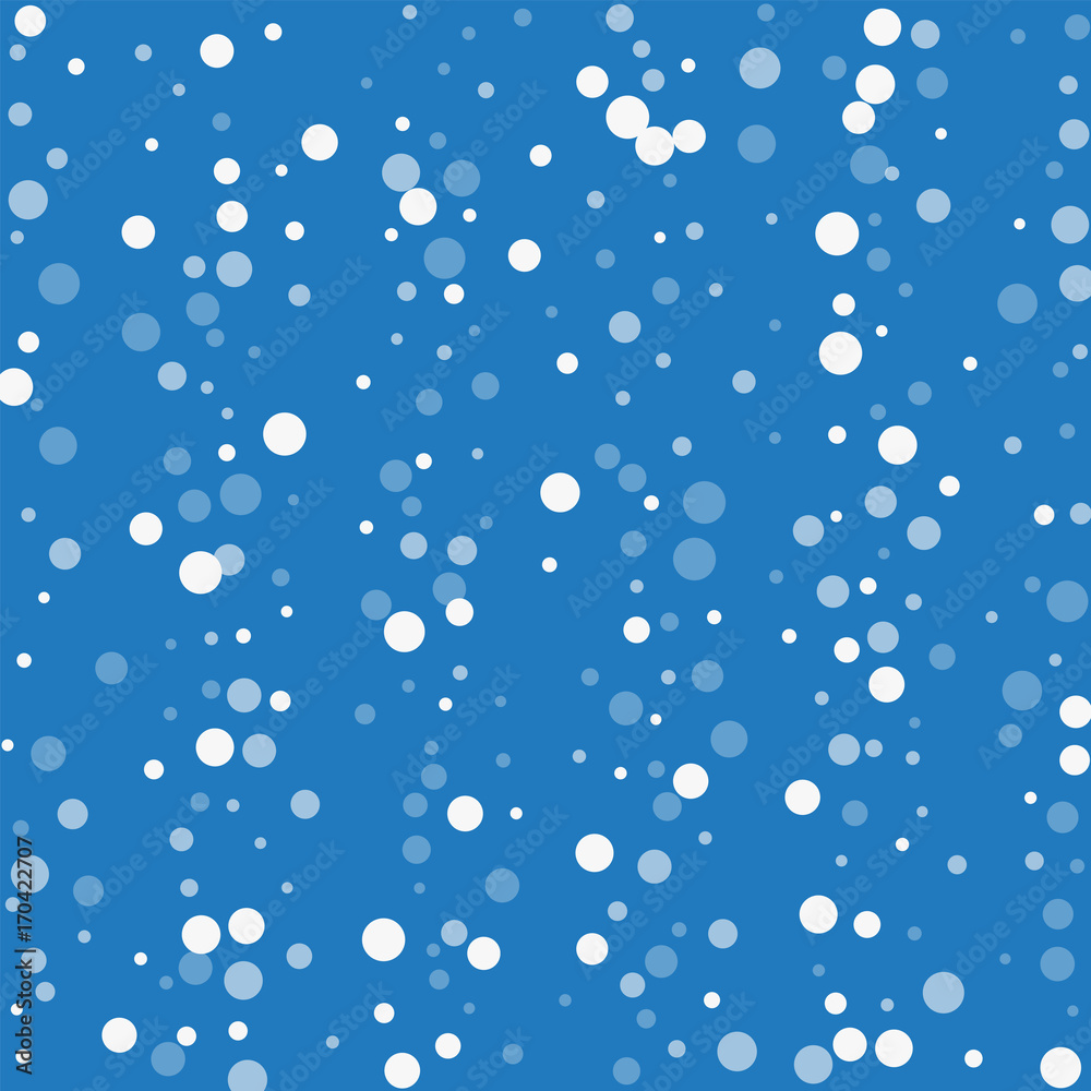 Falling white dots. Scatter vertical lines with falling white dots on blue background. Vector illustration. Falling white dots. Scatter vertical lines with falling white dots on blue background. Vector illustration.
